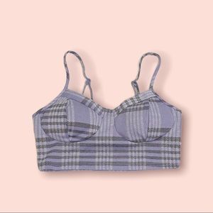 J for Justify Plaid Crop Cami Tee
